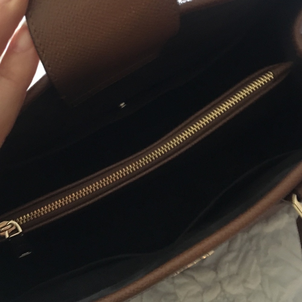Coach Brown Leather Satchel Tote - Picture 5 of 5